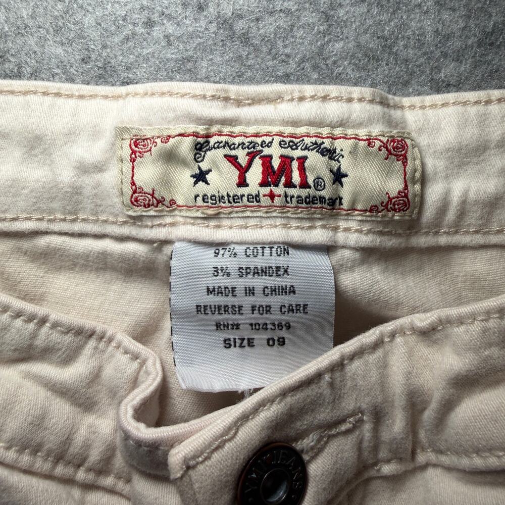 YMI Women's Cargo Short 09 Beige Casual Stretch Cotton Blend - Picture 2 of 8